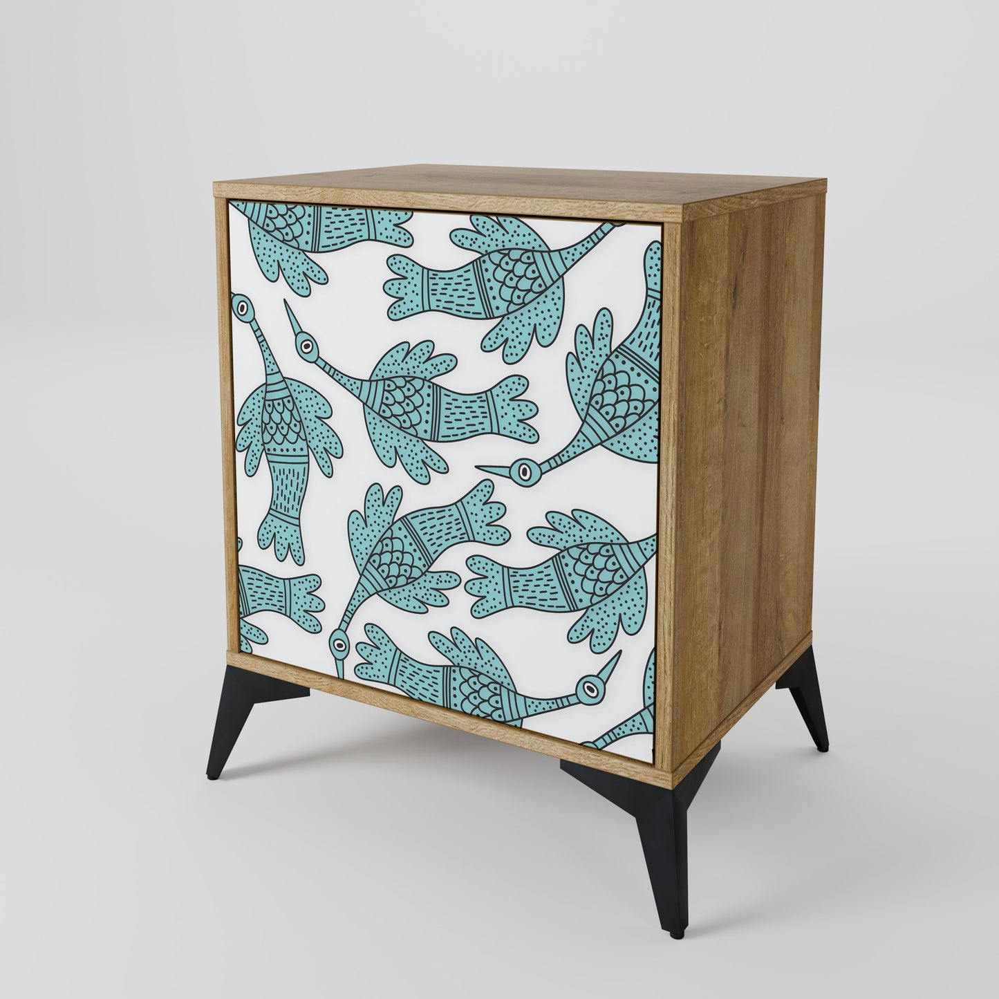 WATERSPOUT SONGIBIRD 1-Door Sideboard in Oak Effect