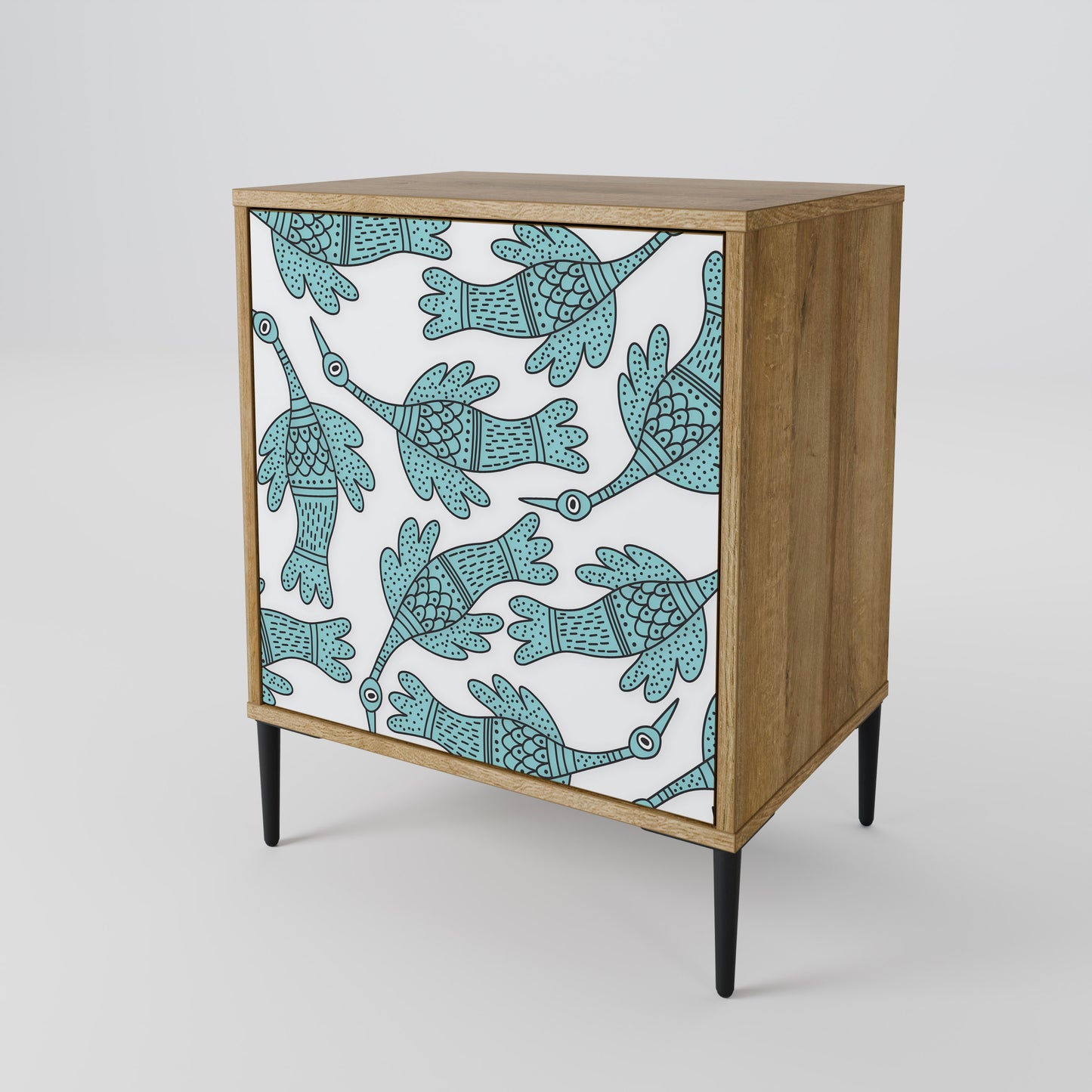 WATERSPOUT SONGIBIRD 1-Door Sideboard in Oak Effect