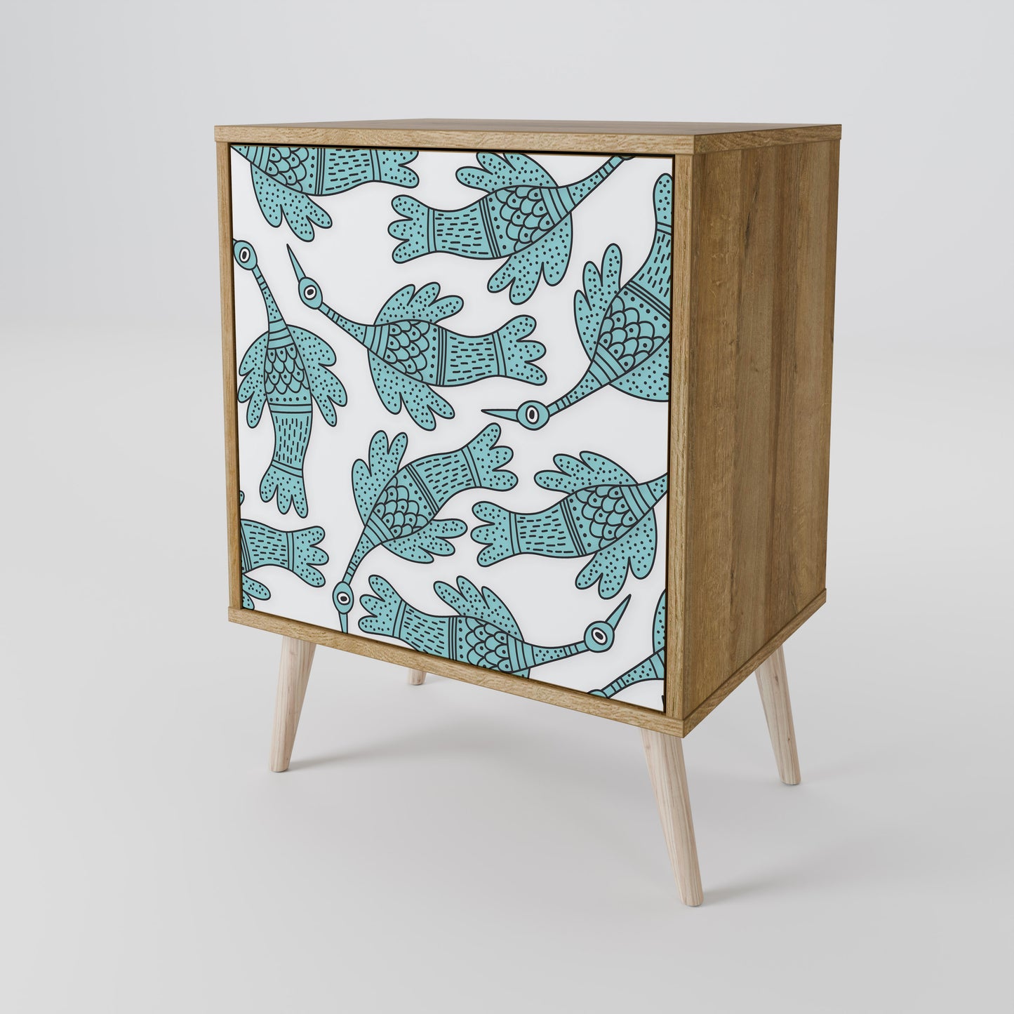 WATERSPOUT SONGIBIRD 1-Door Sideboard in Oak Effect