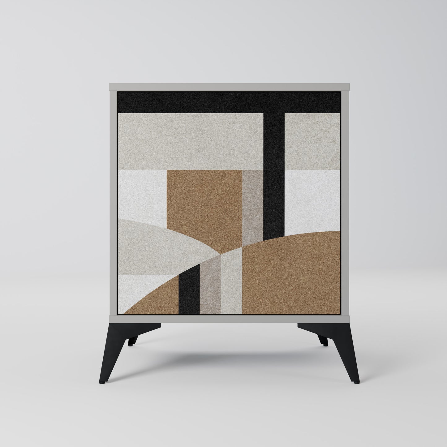 Credenza DELICATE MEMENTO a 1 anta in finitura grigia