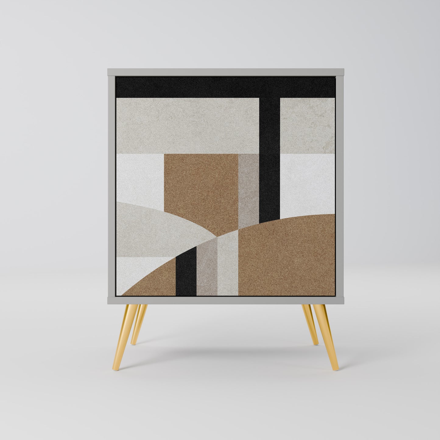 Credenza DELICATE MEMENTO a 1 anta in finitura grigia