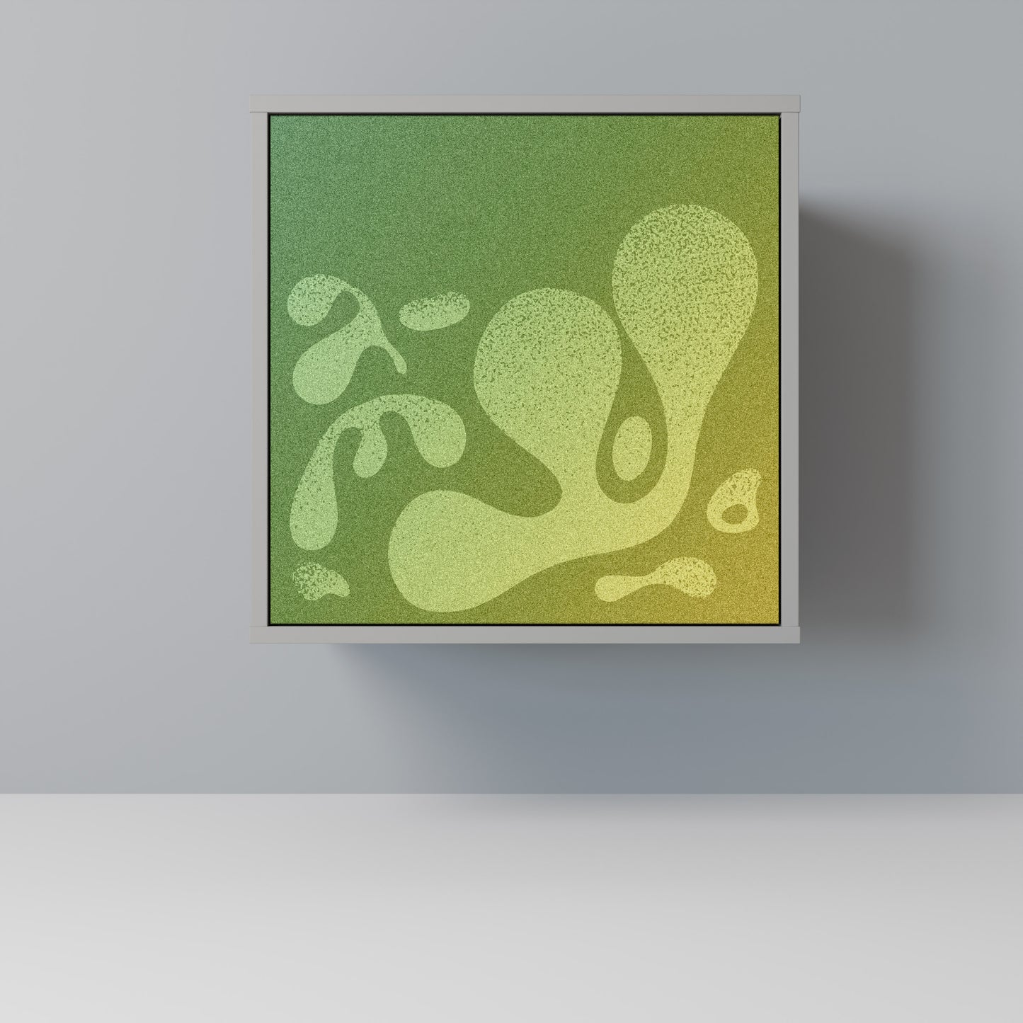 Credenza IRREGULAR BLUE a 1 anta con finitura grigia