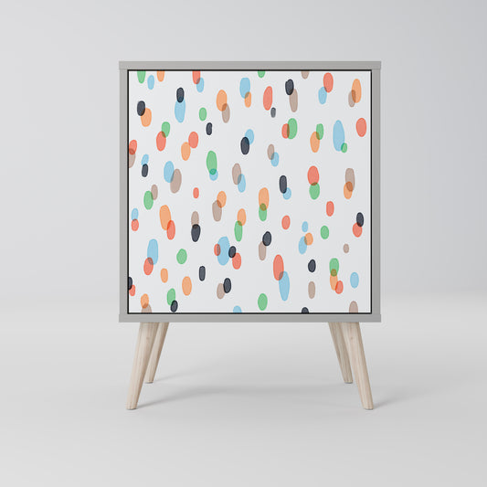 Credenza ENERGETIC SPOT a 1 anta con finitura grigia