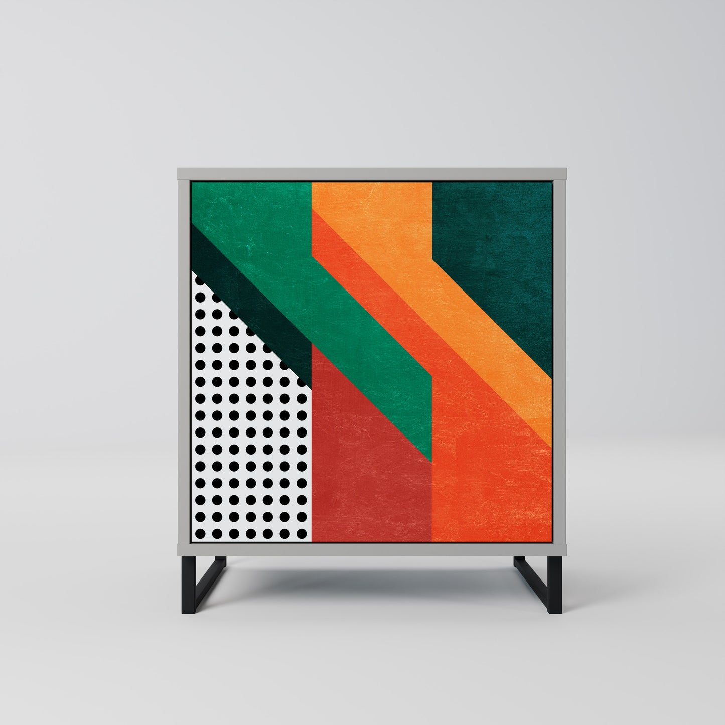 Credenza MAKESHIFT ARTISTRY a 1 anta con finitura grigia