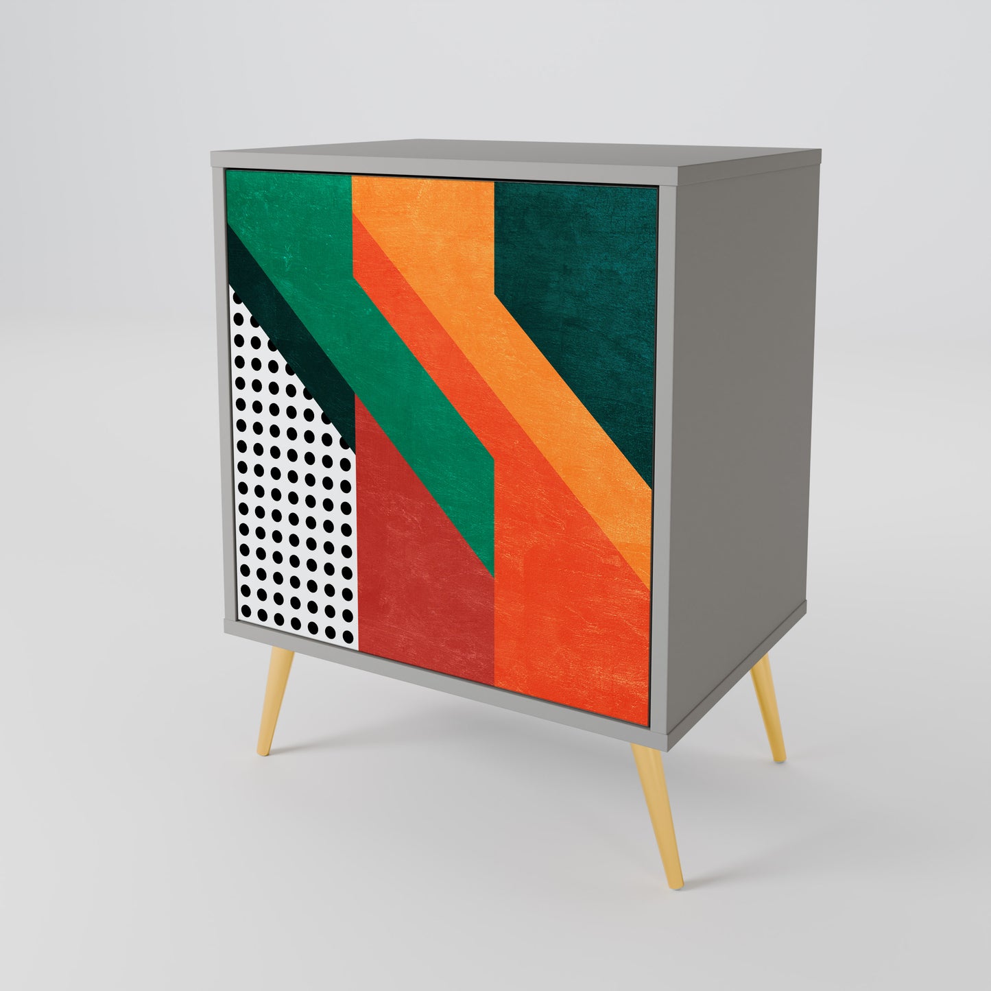 Credenza MAKESHIFT ARTISTRY a 1 anta con finitura grigia