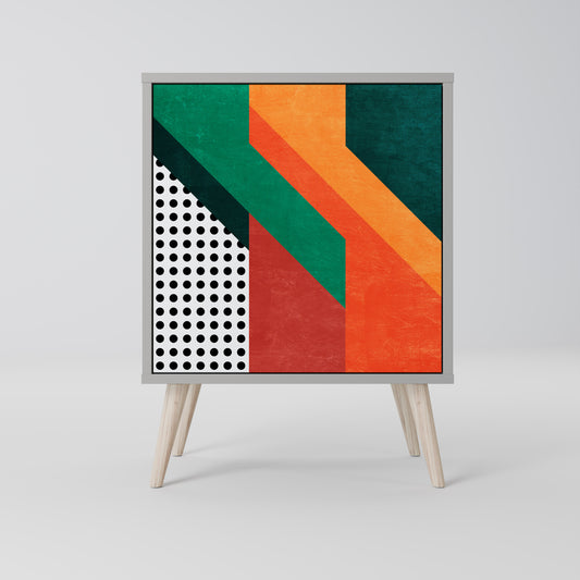 Credenza MAKESHIFT ARTISTRY a 1 anta con finitura grigia