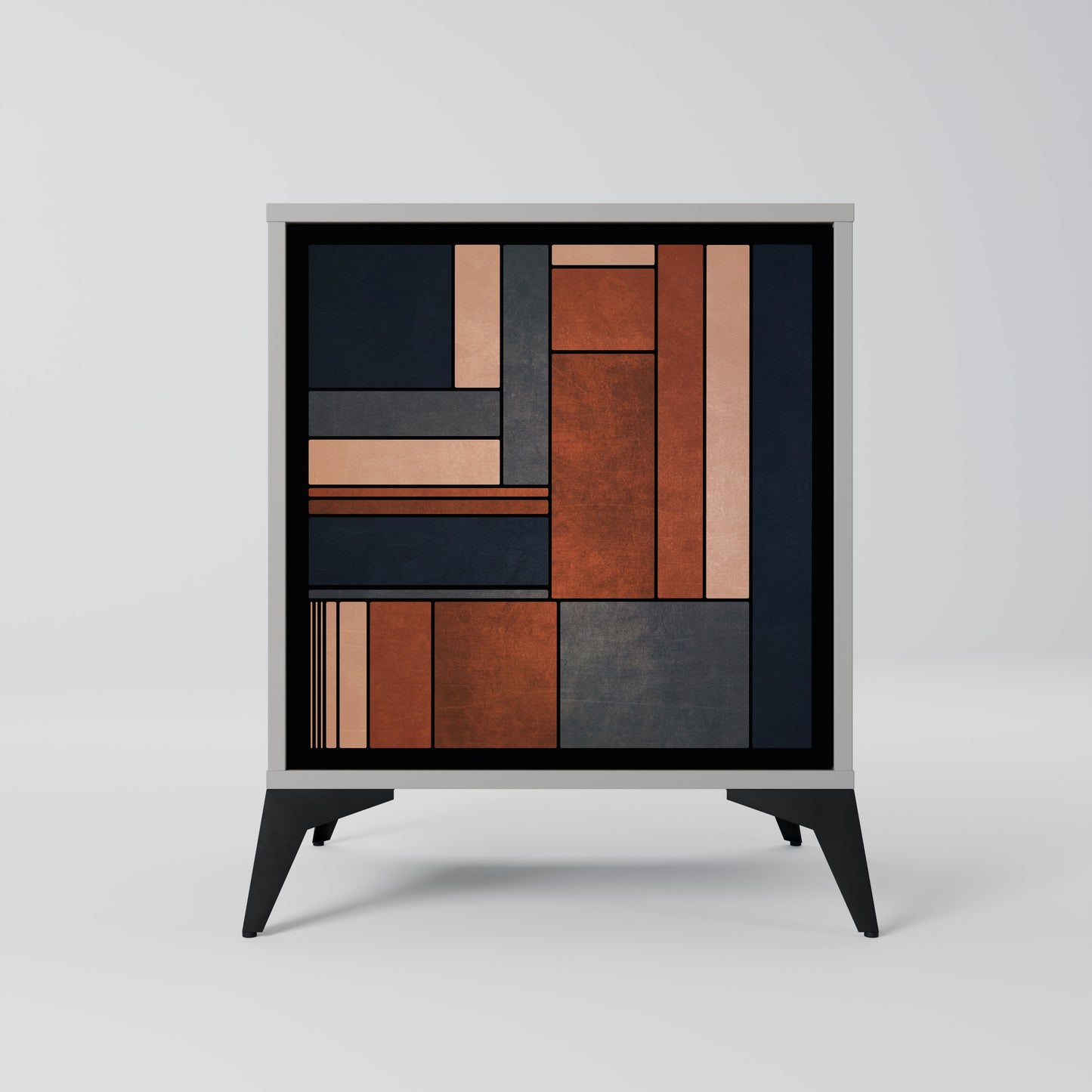 Credenza INTREPID FORMATION a 1 anta con finitura grigia