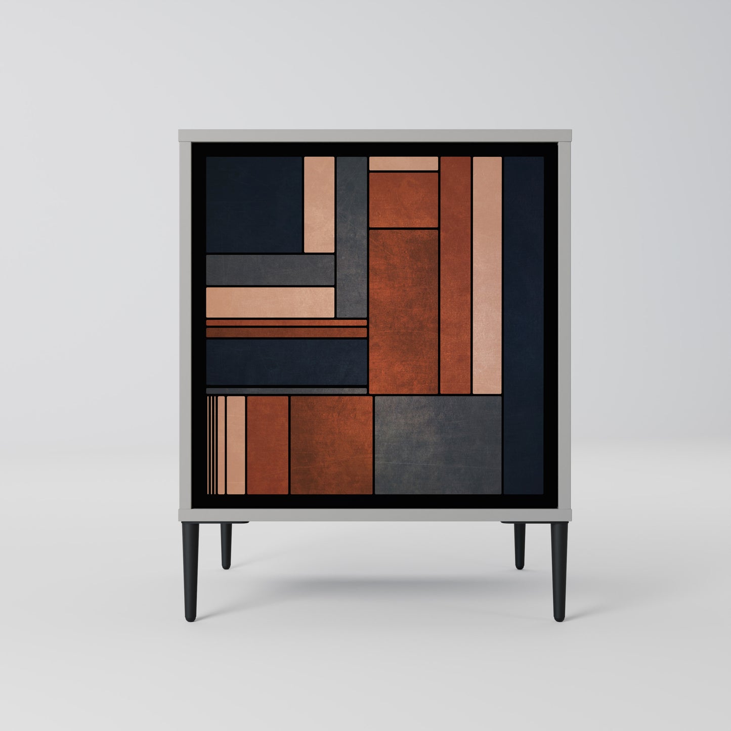 Credenza INTREPID FORMATION a 1 anta con finitura grigia