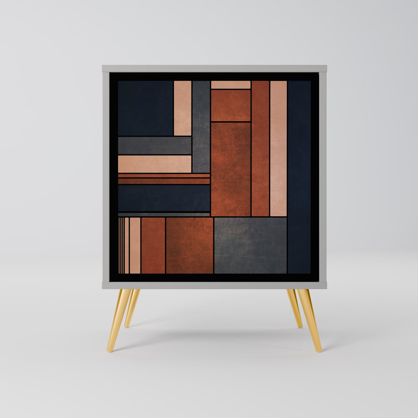 Credenza INTREPID FORMATION a 1 anta con finitura grigia