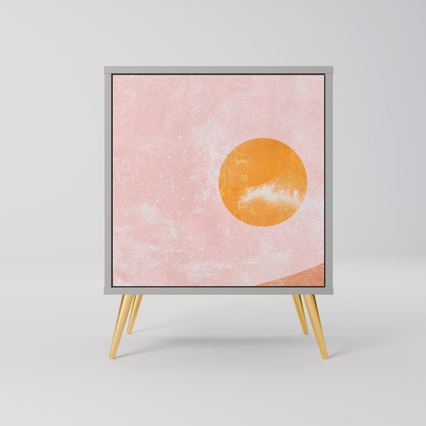 Credenza LUMINOUS SUNLIGHT a 1 anta con finitura grigia