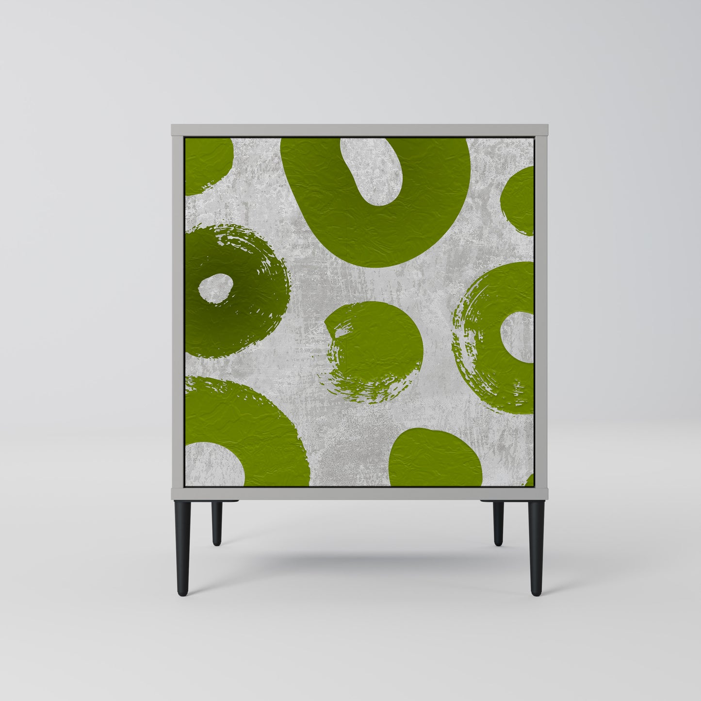 Credenza GREEN RHAPSODY a 1 anta con finitura grigia