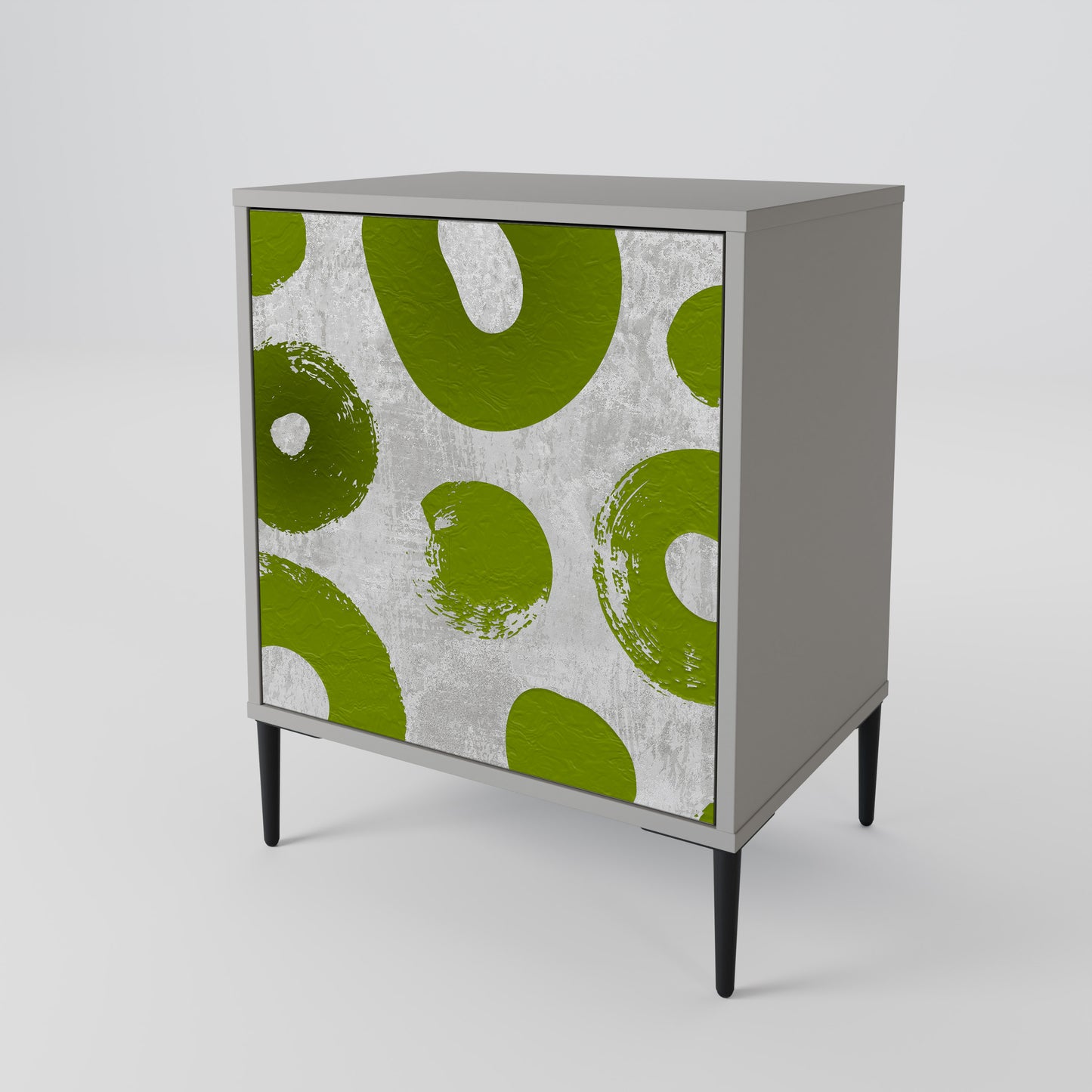 Credenza GREEN RHAPSODY a 1 anta con finitura grigia