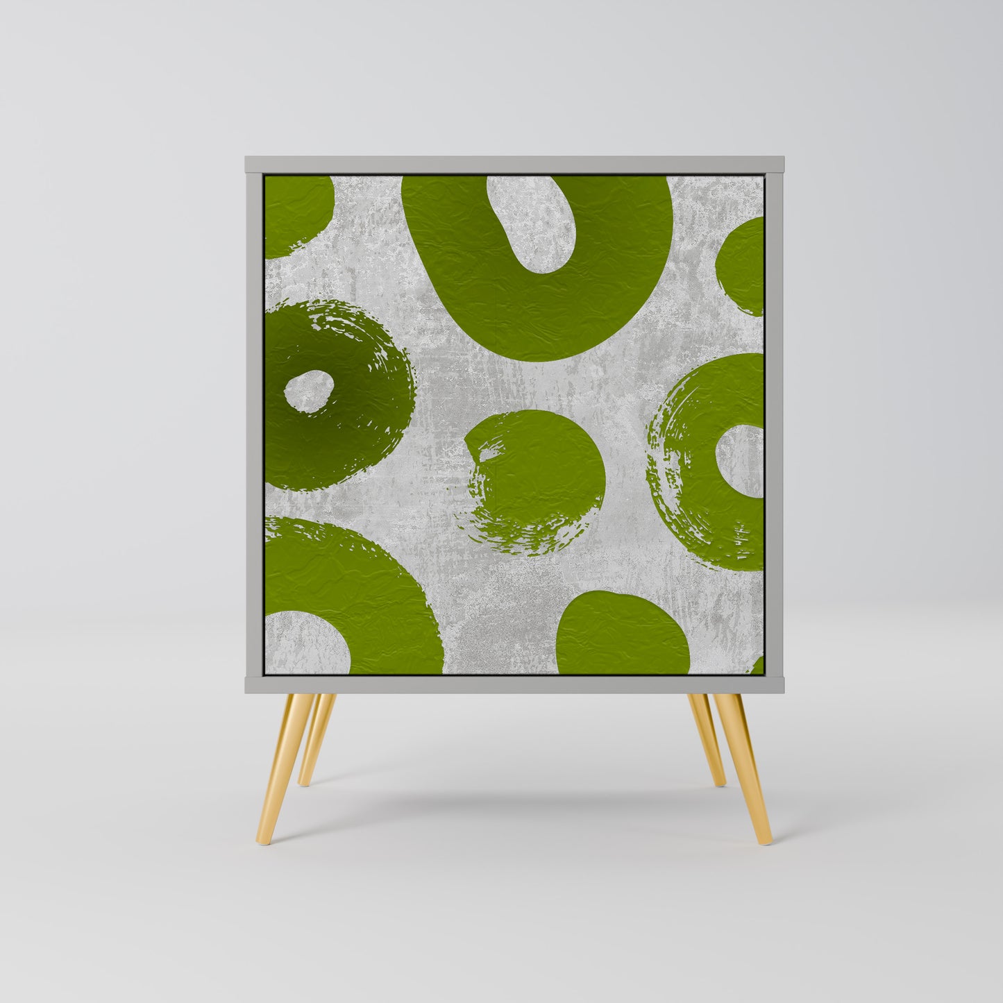 Credenza GREEN RHAPSODY a 1 anta con finitura grigia