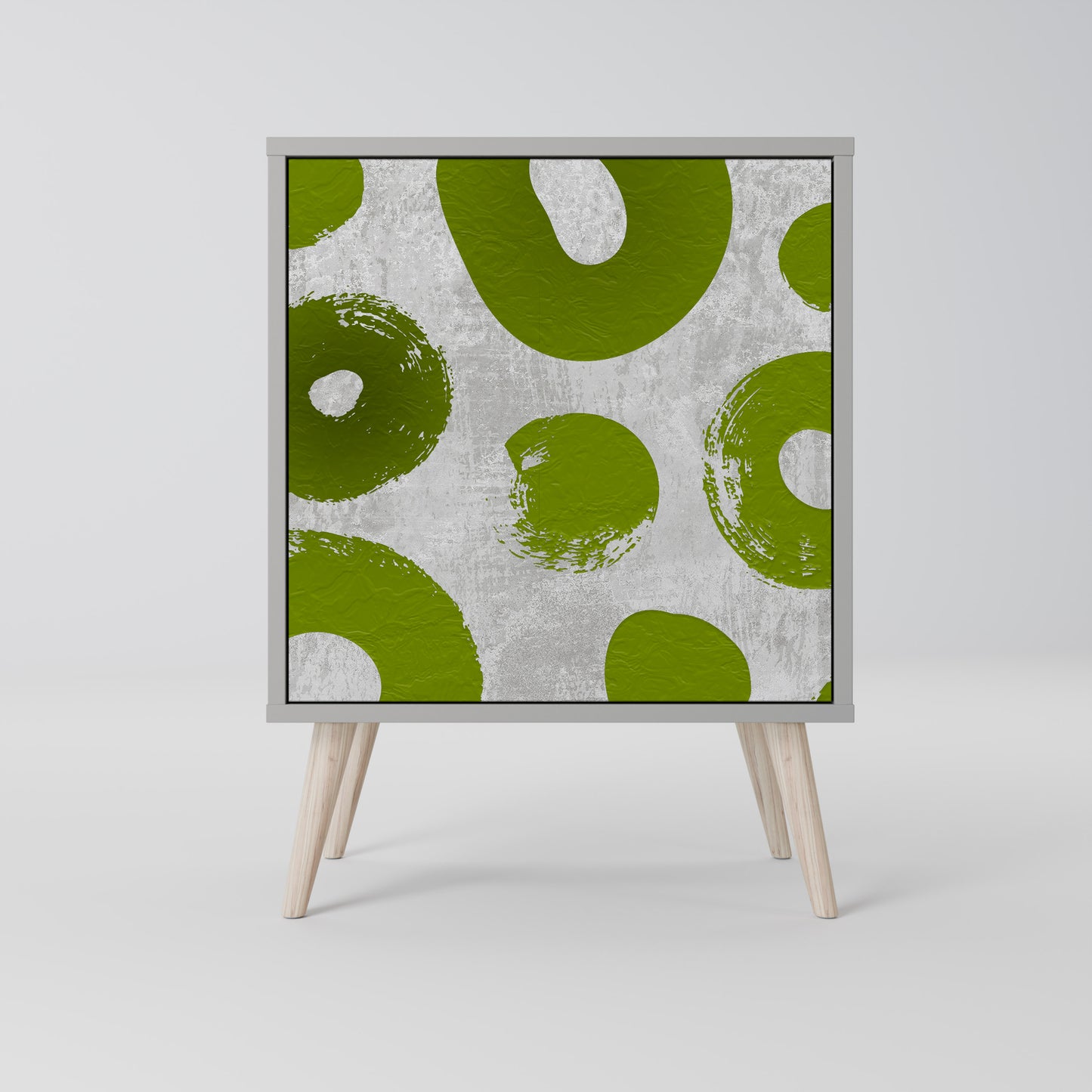 Credenza GREEN RHAPSODY a 1 anta con finitura grigia