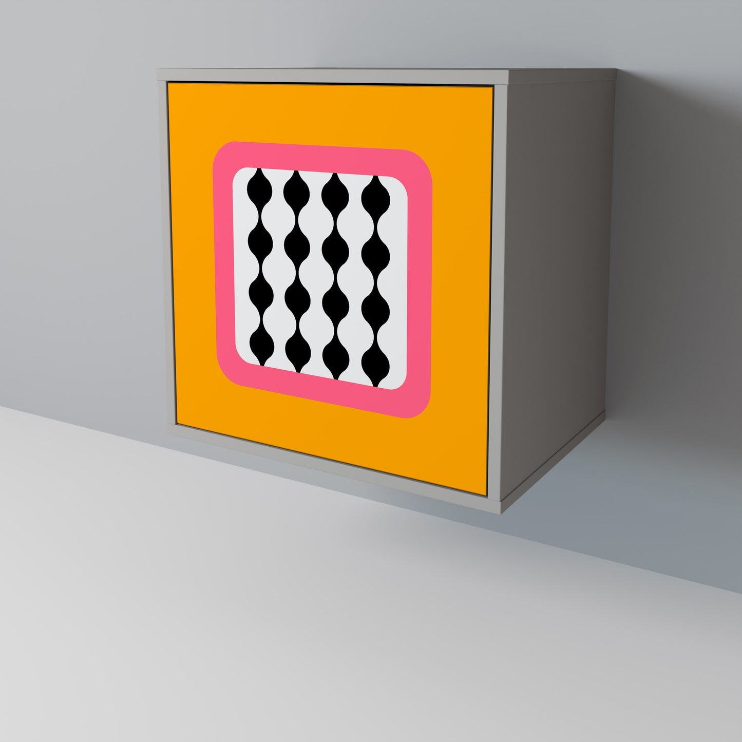 Credenza TEARS IN HEAVEN a 1 anta con finitura grigia