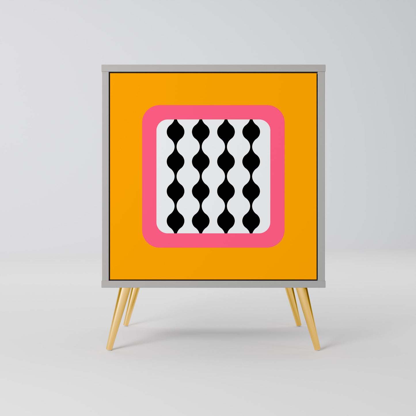 Credenza TEARS IN HEAVEN a 1 anta con finitura grigia