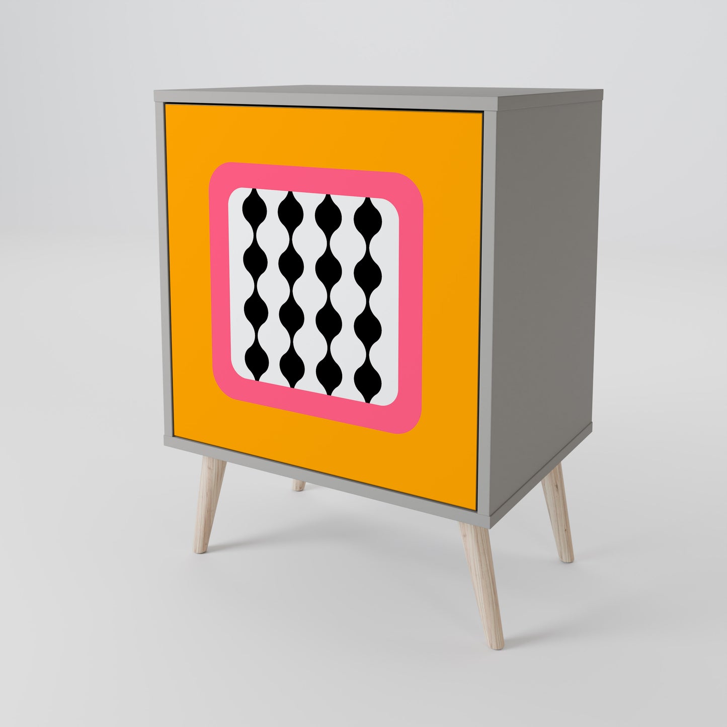 Credenza TEARS IN HEAVEN a 1 anta con finitura grigia