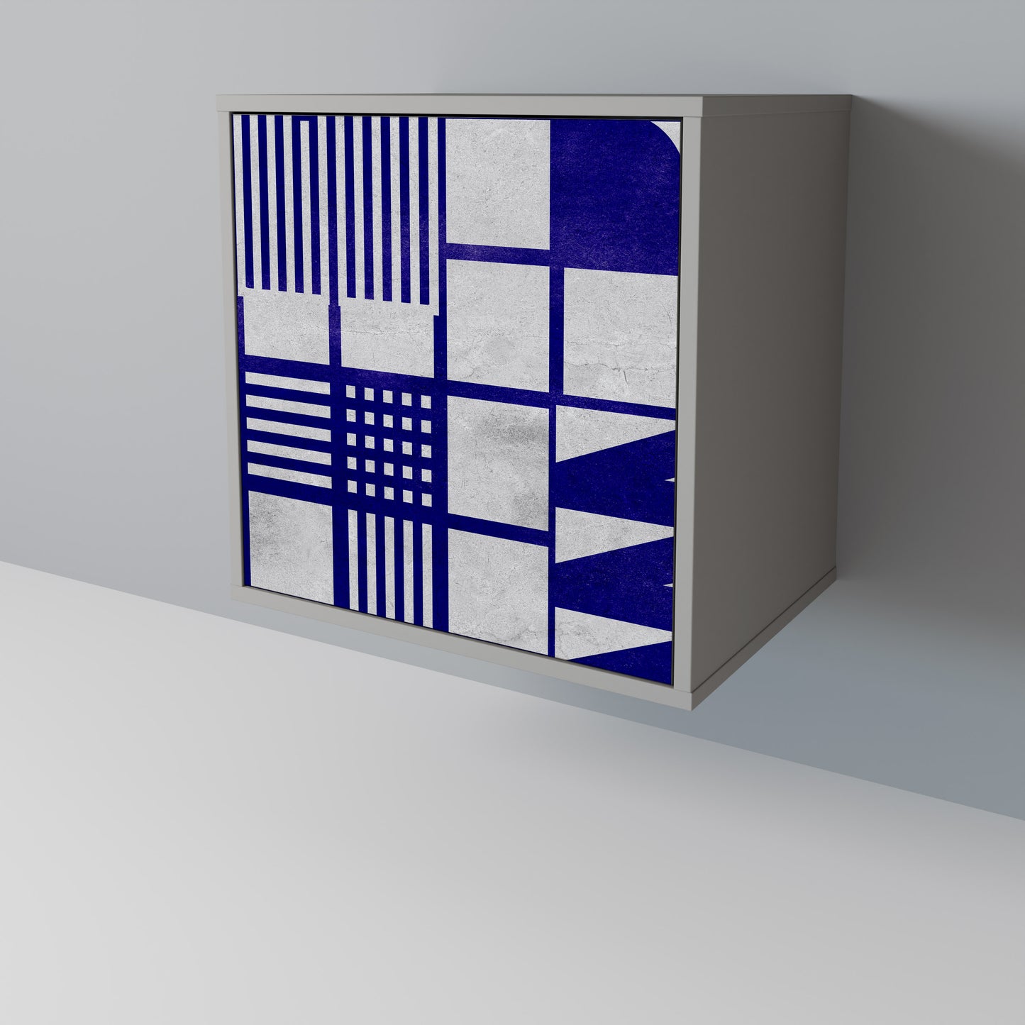 Credenza a 1 anta THE RIGHT PLACES in finitura grigia