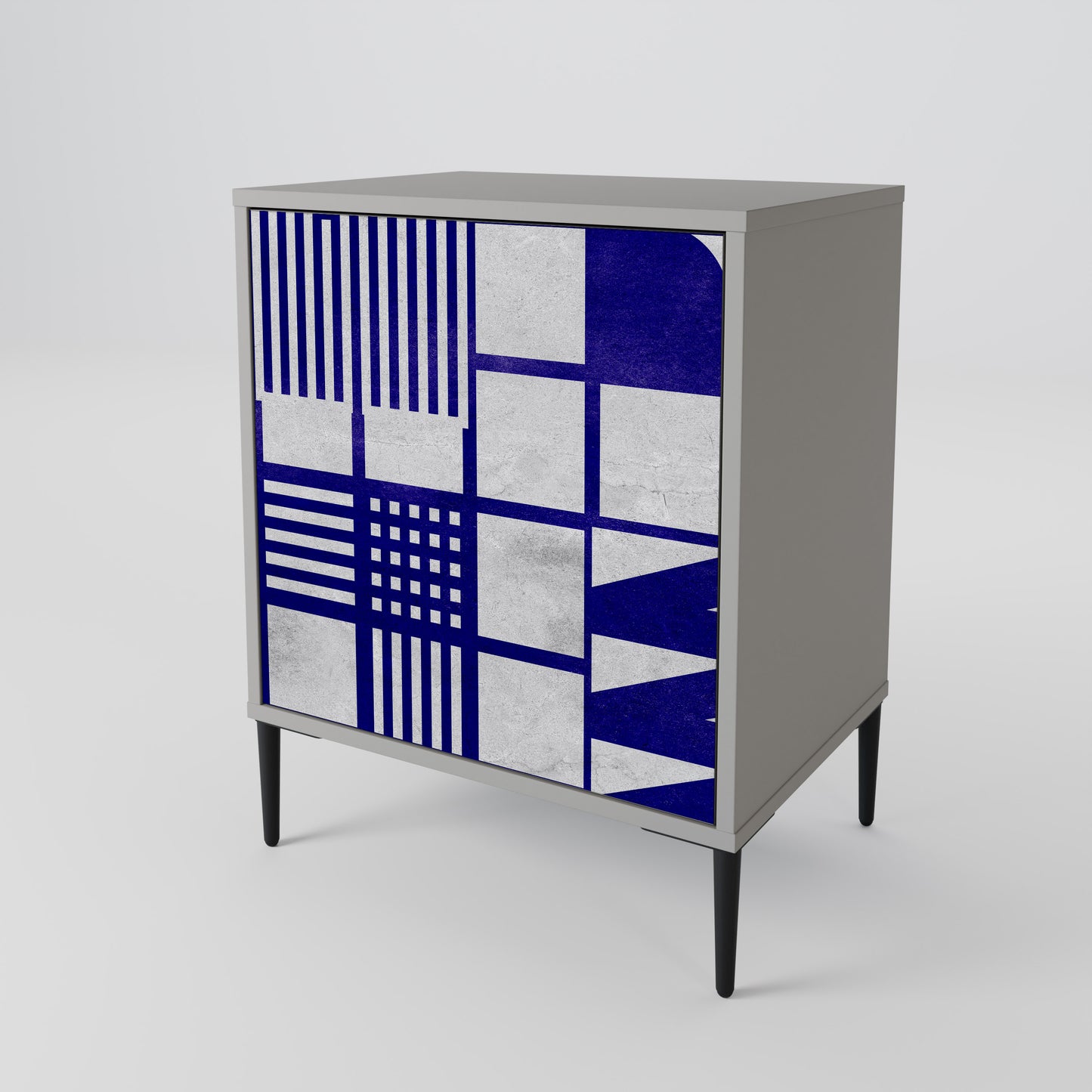 Credenza a 1 anta THE RIGHT PLACES in finitura grigia