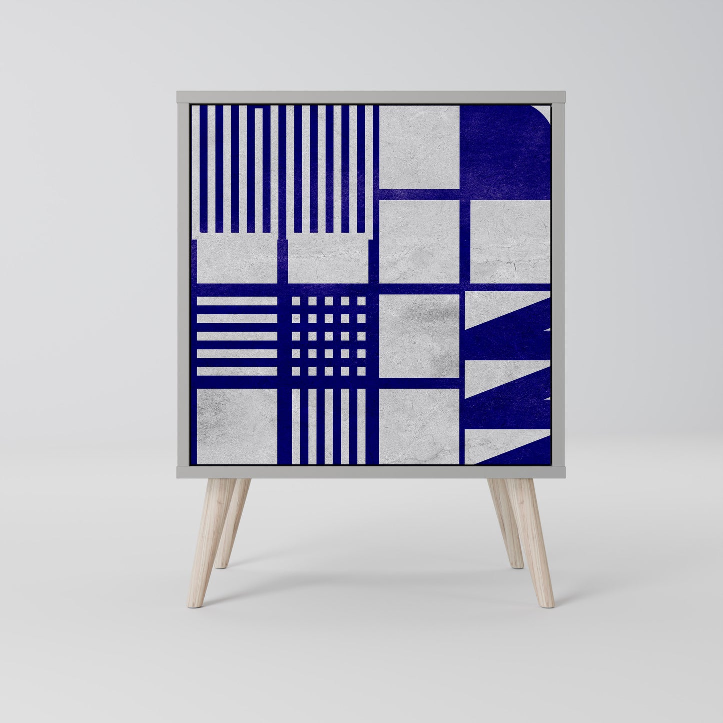 Credenza a 1 anta THE RIGHT PLACES in finitura grigia