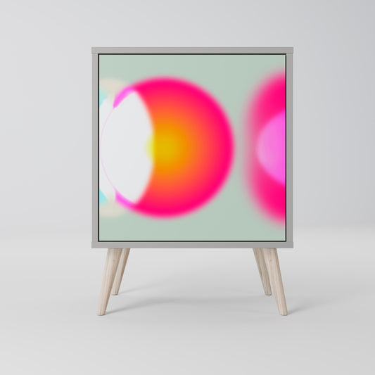 Credenza SYMPHONY OF COLORS a 1 anta in finitura grigia