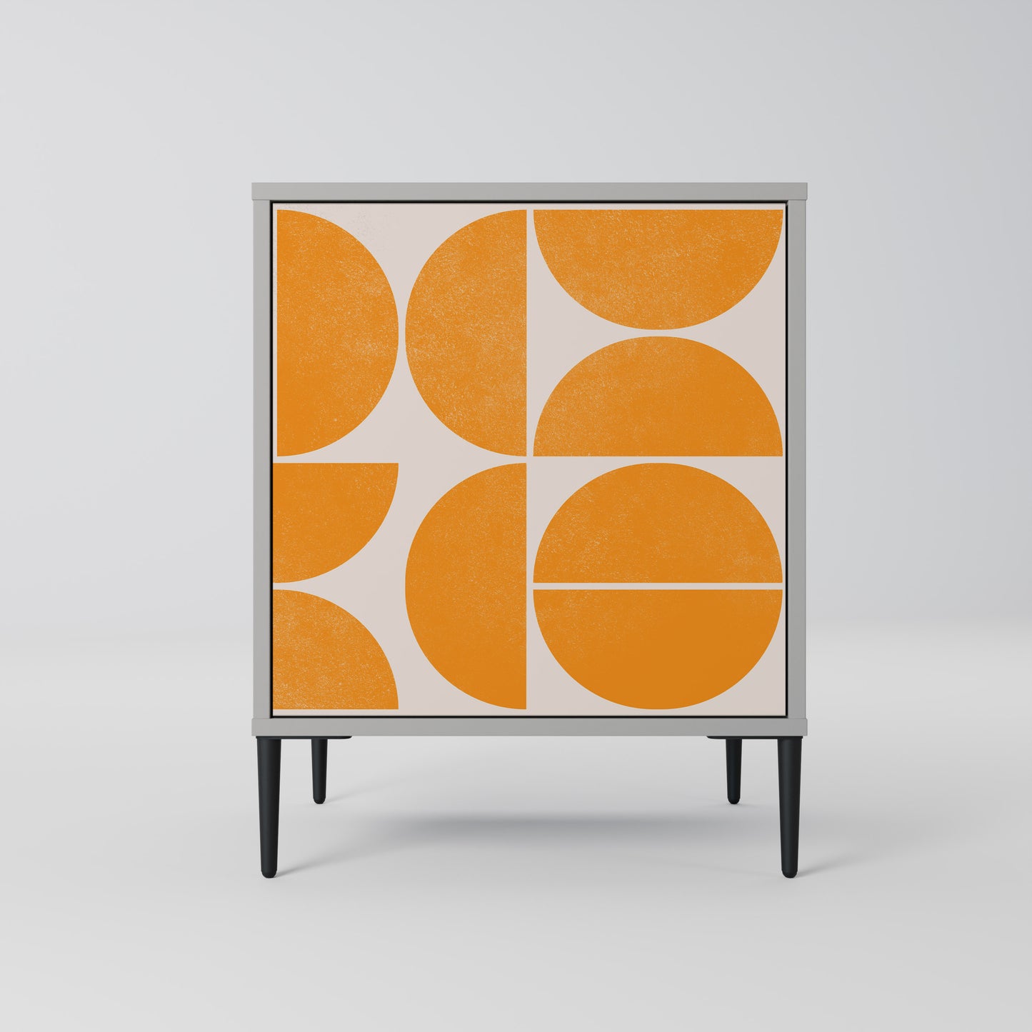 Credenza RECURRING DREAMS a 1 anta con finitura grigia