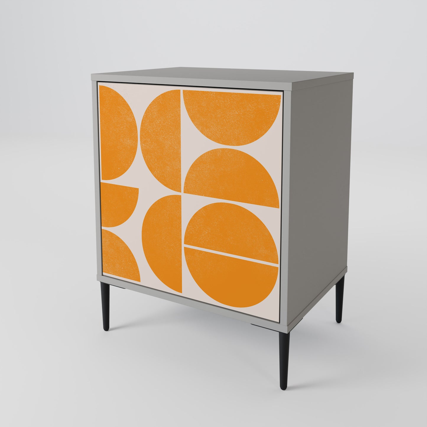 Credenza RECURRING DREAMS a 1 anta con finitura grigia
