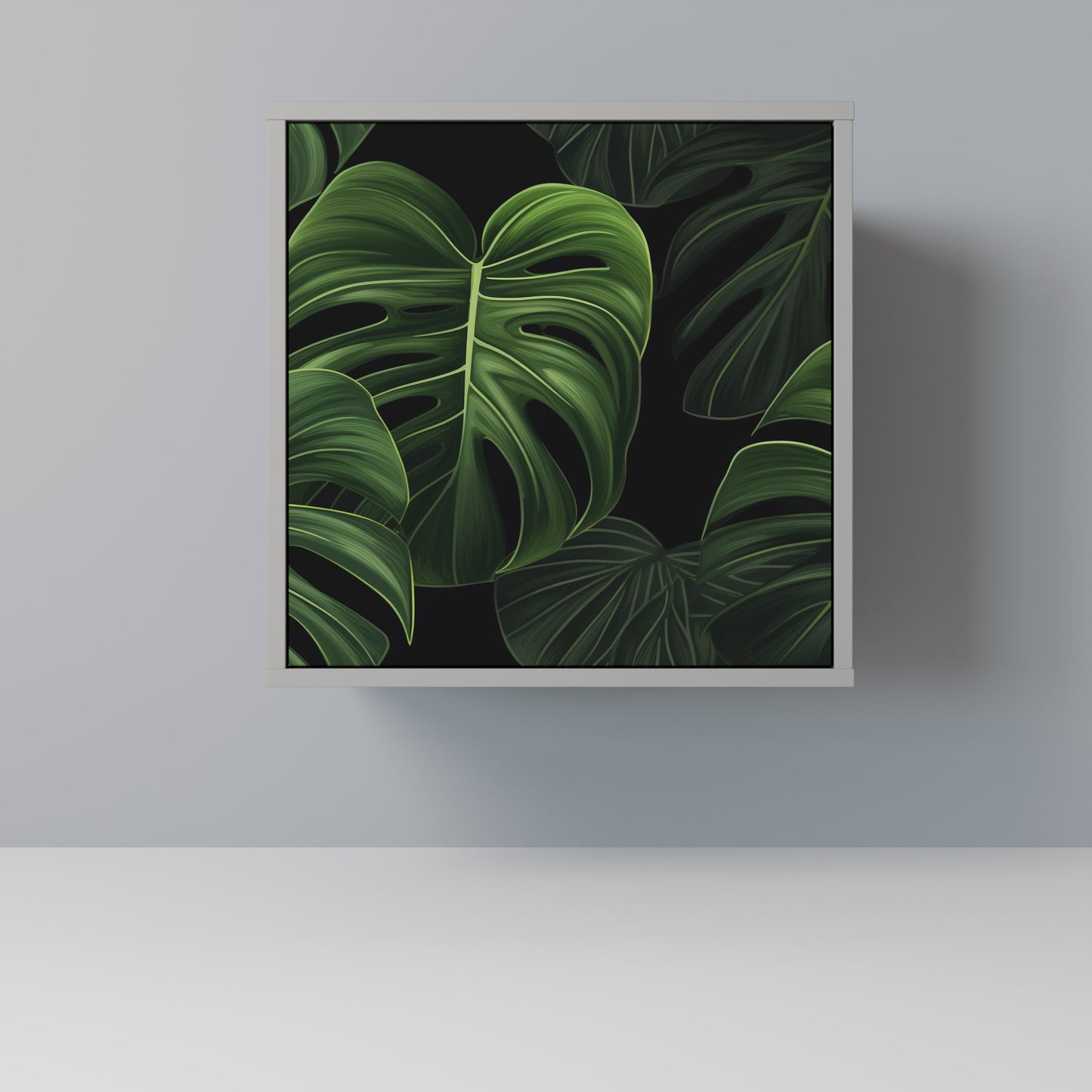 INFINITE MONSTERA 1-Door Sideboard in Grey Finish
