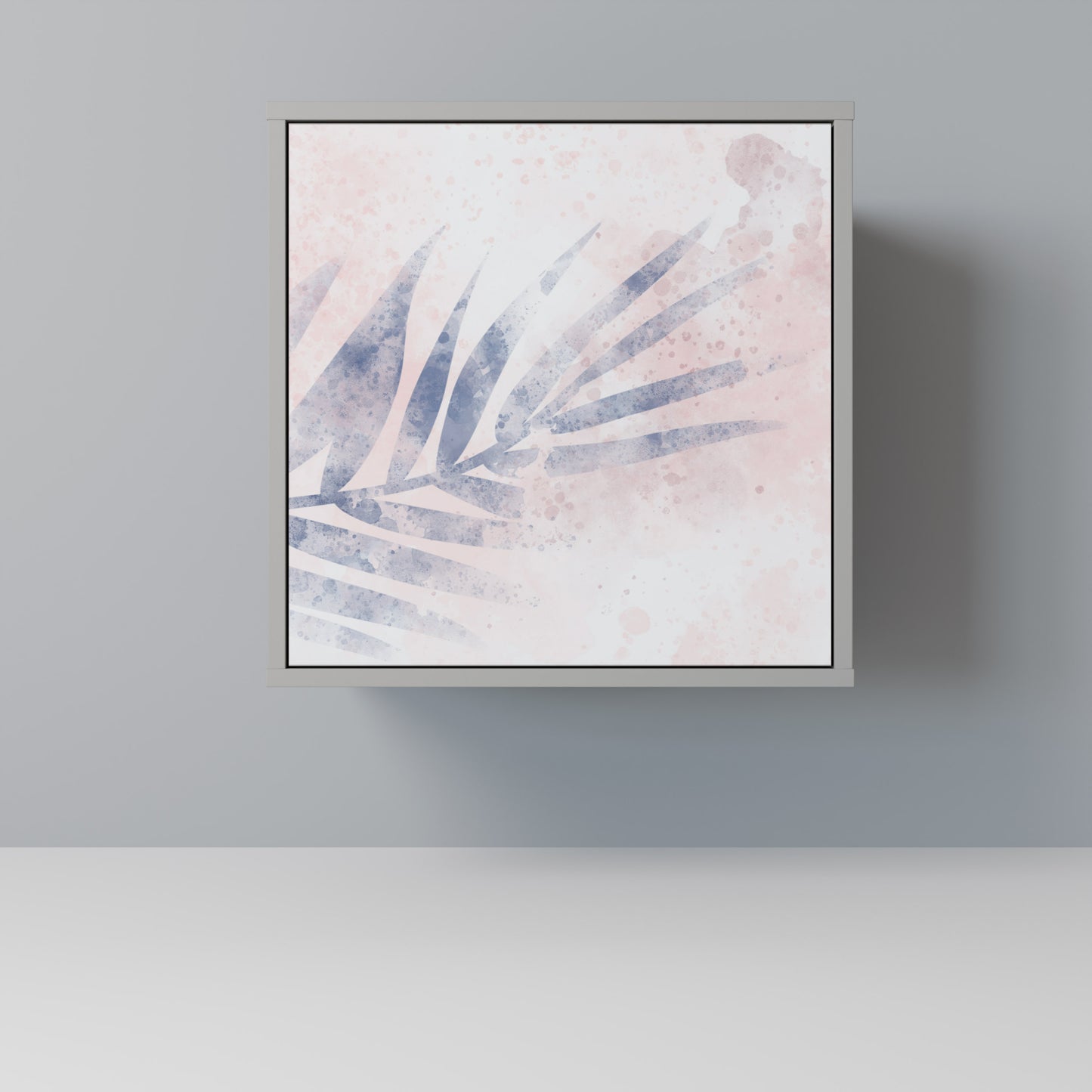 Credenza TIMELESS FLOAT a 1 anta con finitura grigia