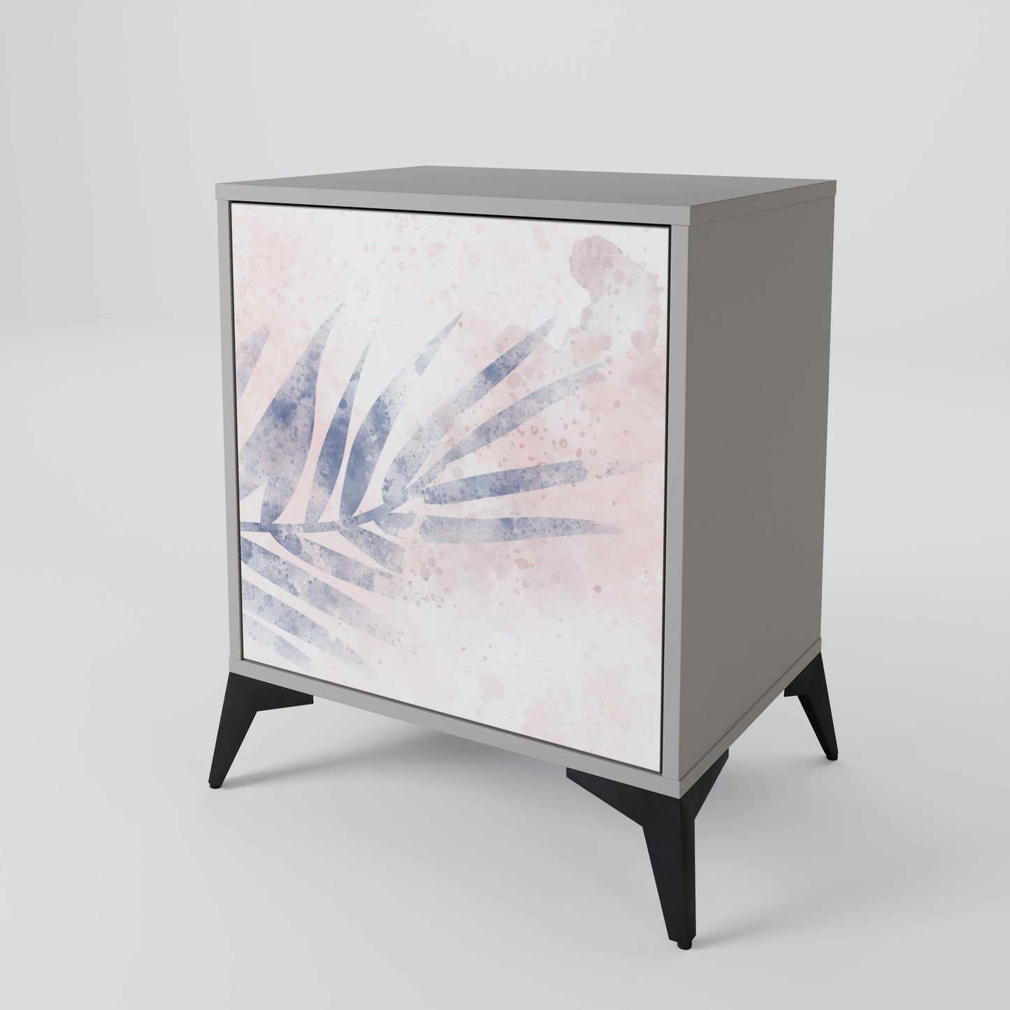 Credenza TIMELESS FLOAT a 1 anta con finitura grigia