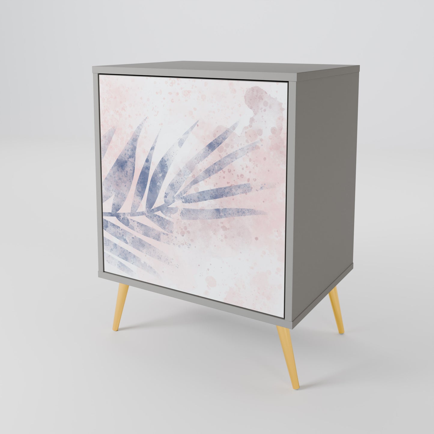 Credenza TIMELESS FLOAT a 1 anta con finitura grigia