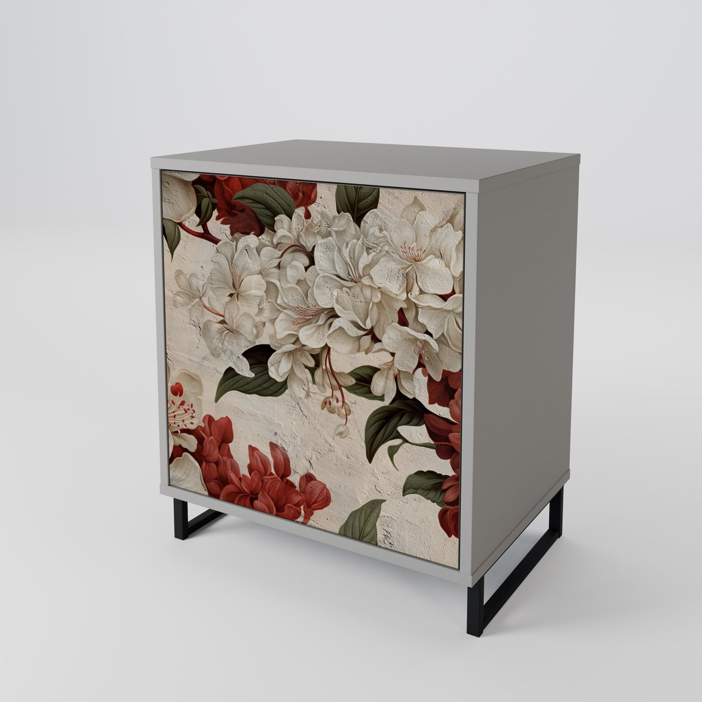 EPHEMERAL DAYS 1-Door Sideboard in Grey Finish