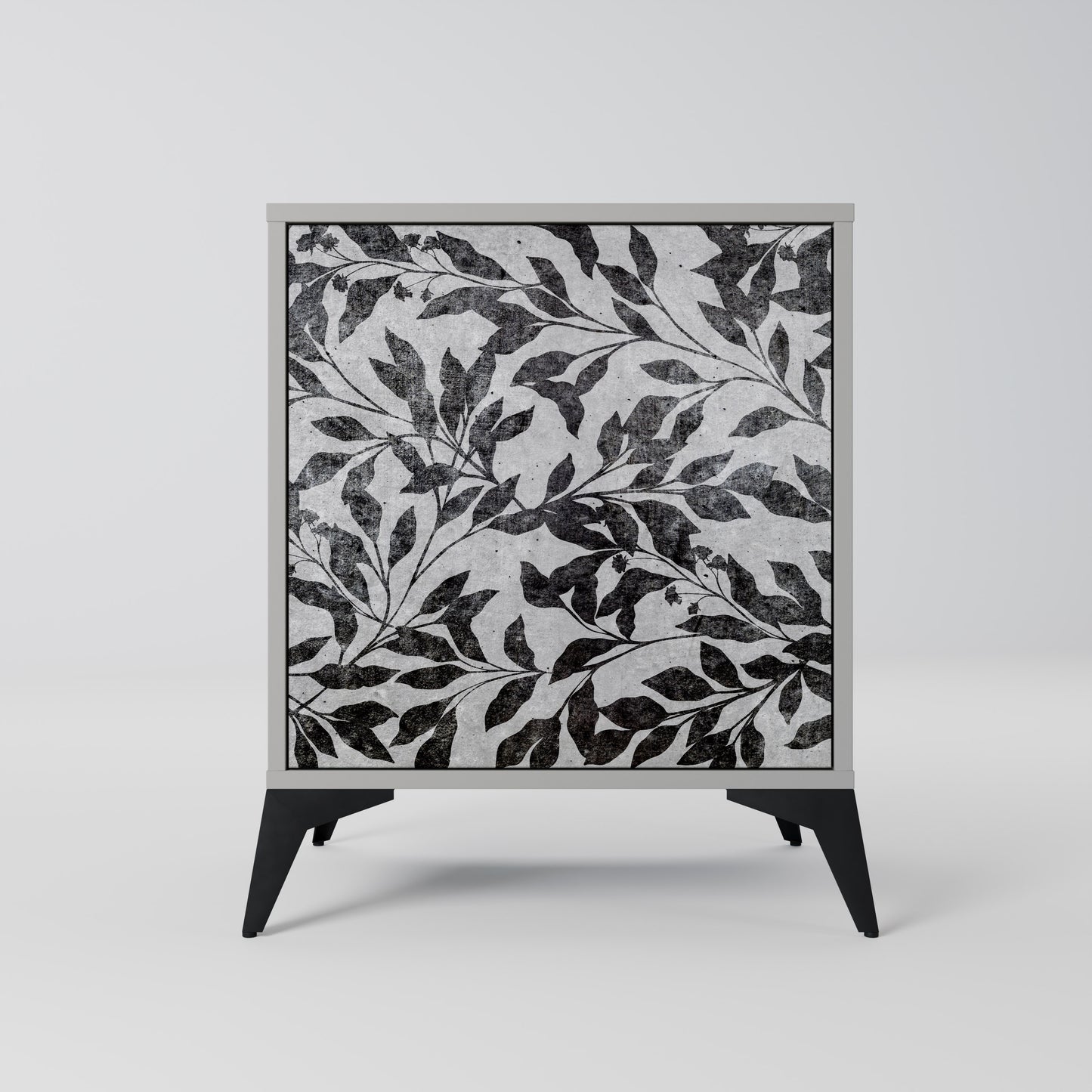 CHARCOAL SPROUT 1-Door Sideboard in Grey Finish