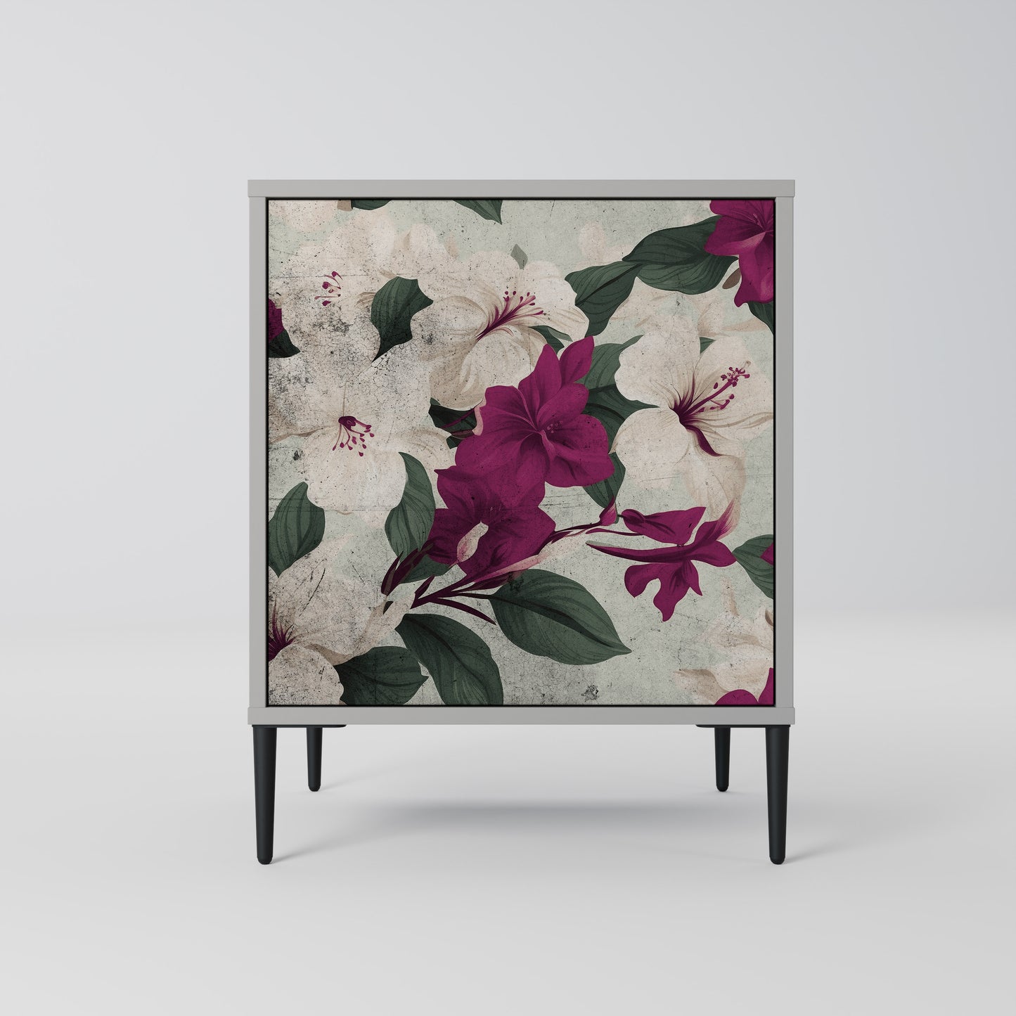 FLOWERET DREAM 1-Door Sideboard in Grey Finish
