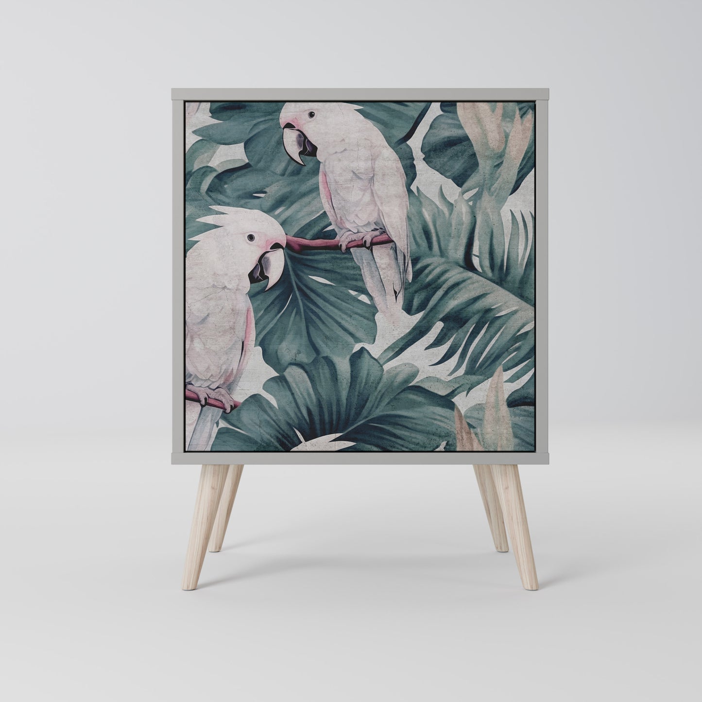 Credenza POPINJAY LOOK a 1 anta con finitura grigia