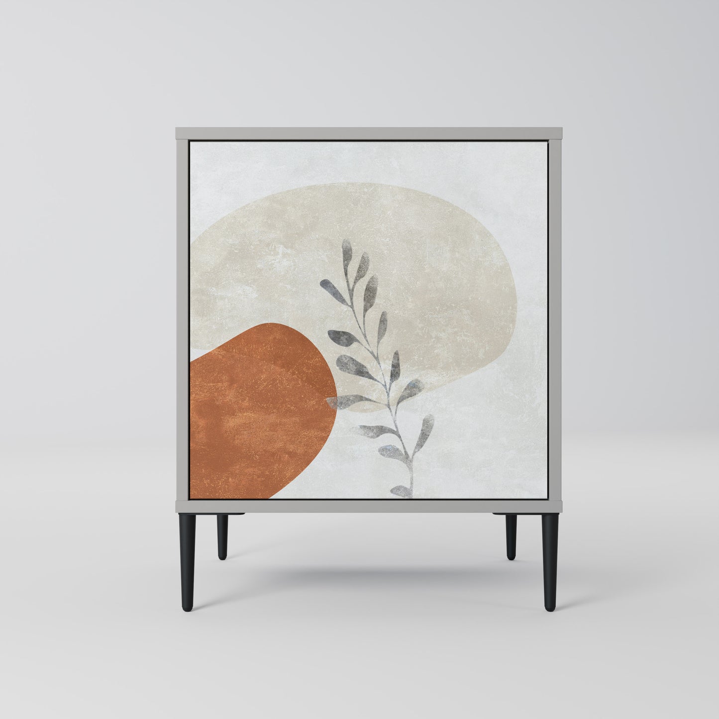TRANQUIL TWIG 1-Door Sideboard in Grey Finish
