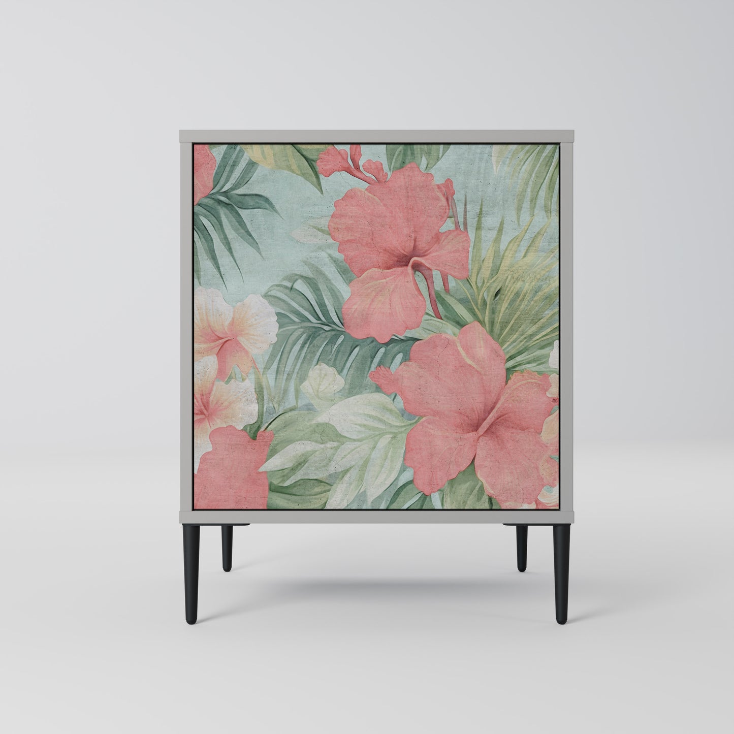 Credenza HAWAIIAN SPIRIT a 1 anta con finitura grigia