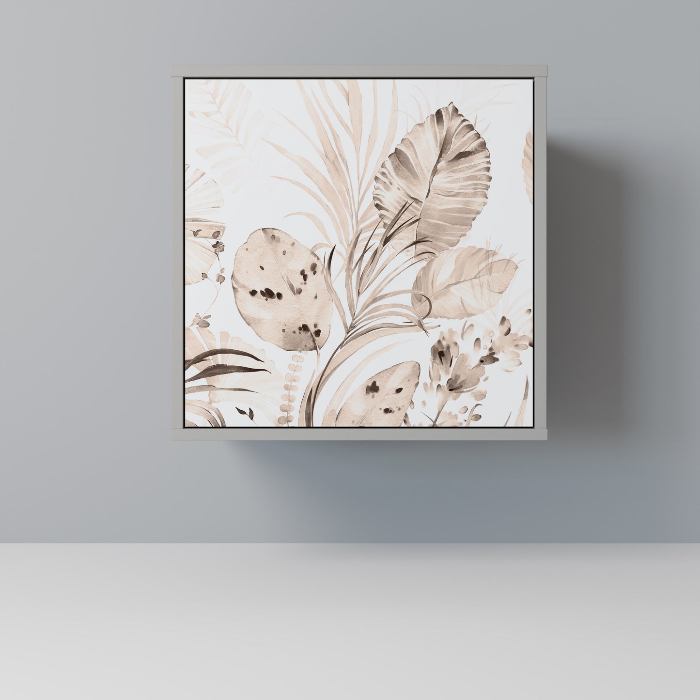 Credenza WILD TENDERNESS a 1 anta con finitura grigia