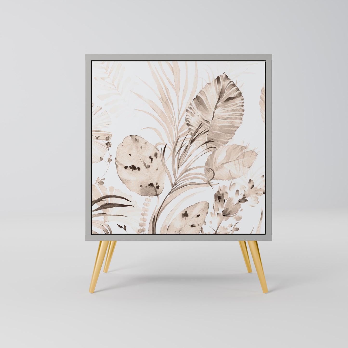 Credenza WILD TENDERNESS a 1 anta con finitura grigia