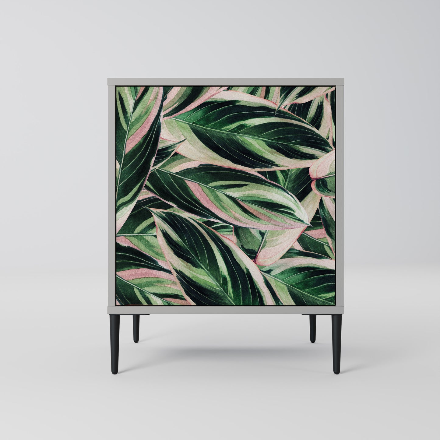 Credenza EERIE STROMANTHE a 1 anta con finitura grigia