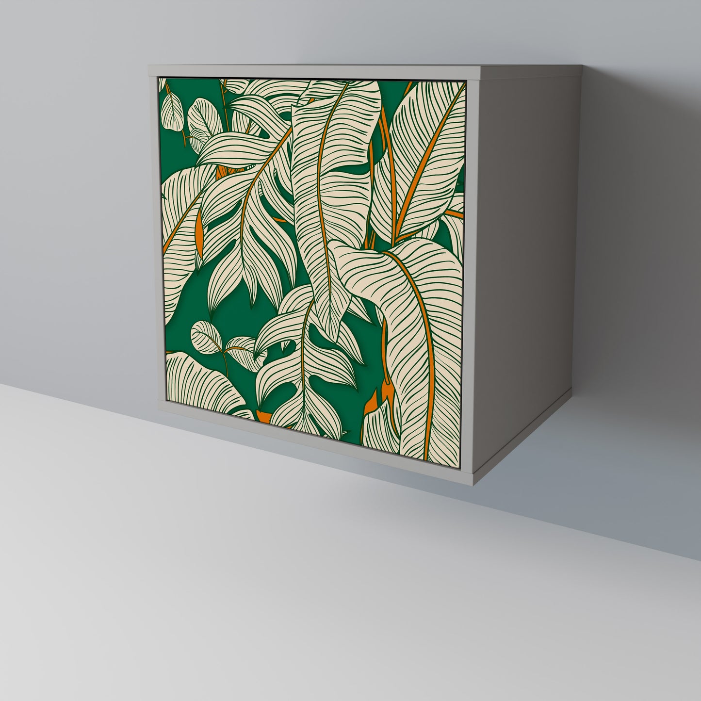 VERDANT PLEASURES 1-Door Sideboard in Grey Finish