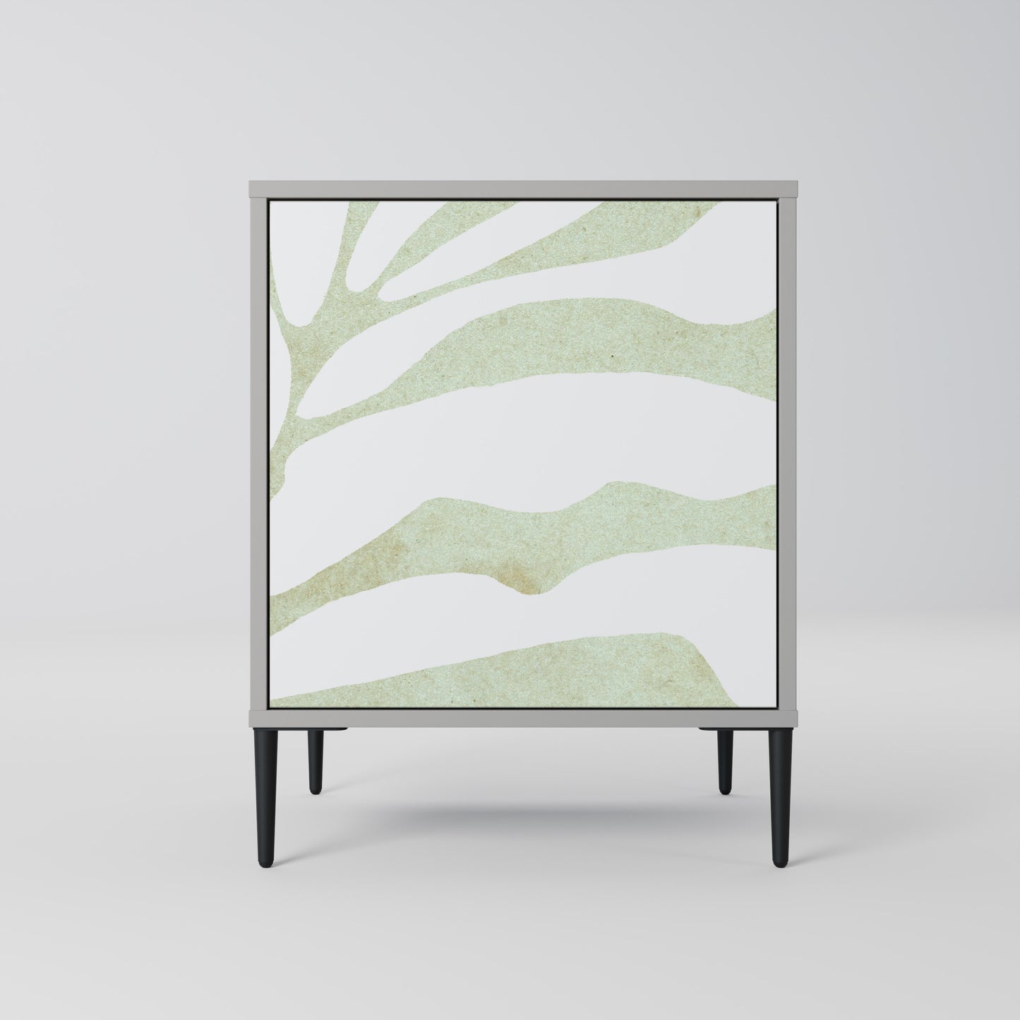 BOTANICAL SPARK 1-Door Sideboard in Grey Finish