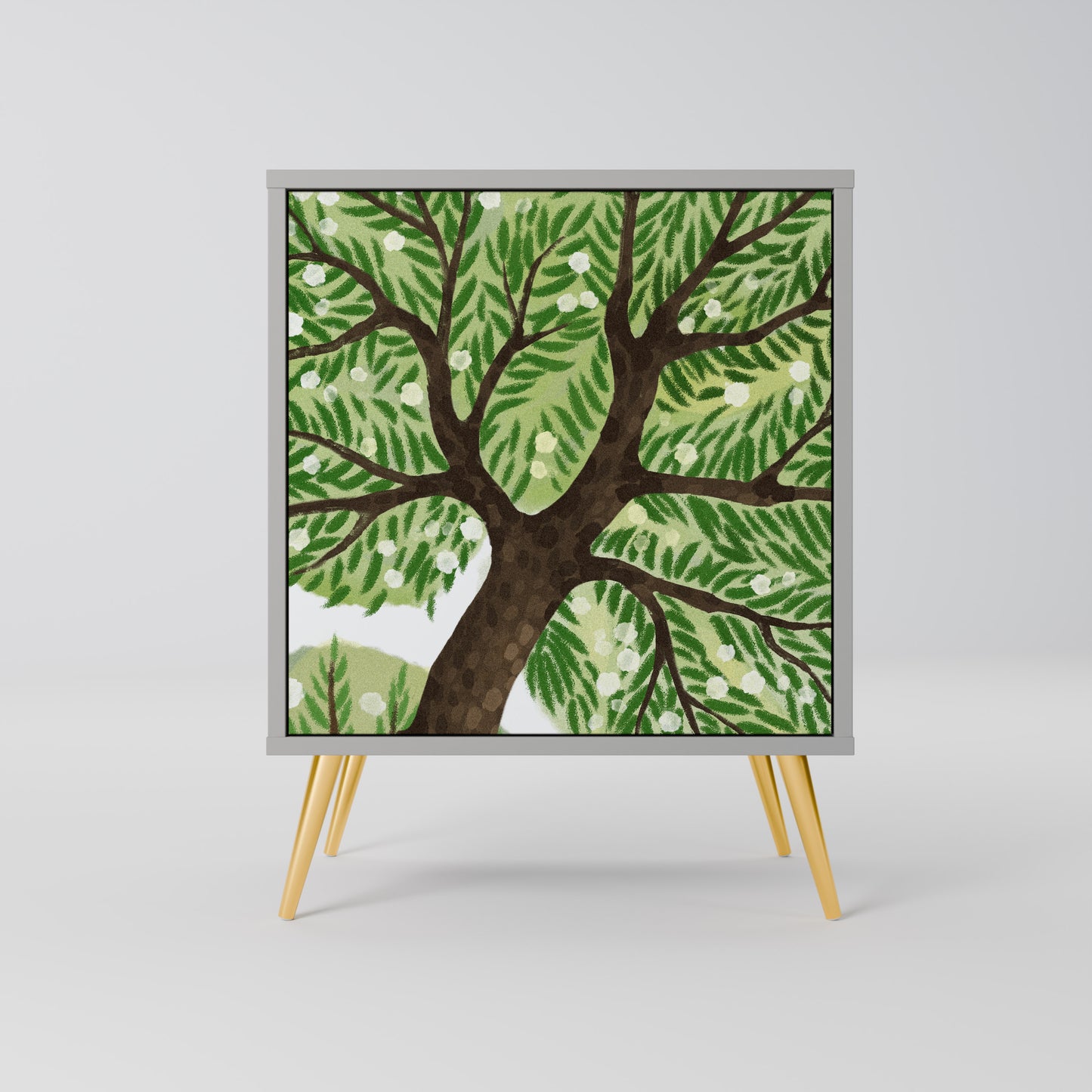 Credenza WILDERNESS DASH a 1 anta con finitura grigia