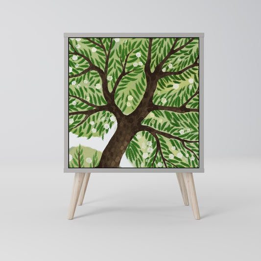 Credenza WILDERNESS DASH a 1 anta con finitura grigia