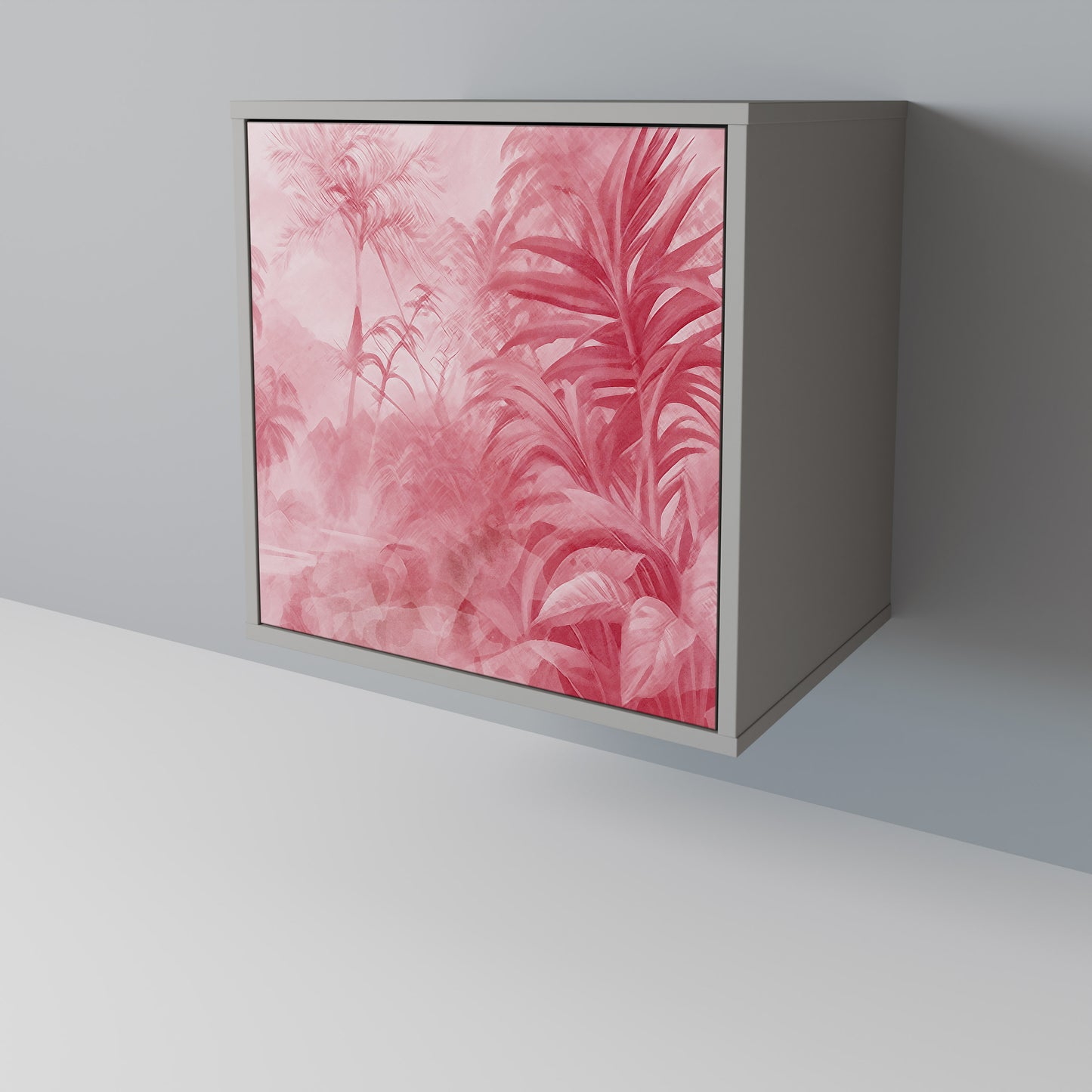 SWEET TROPICS 1-Door Sideboard in Grey Finish