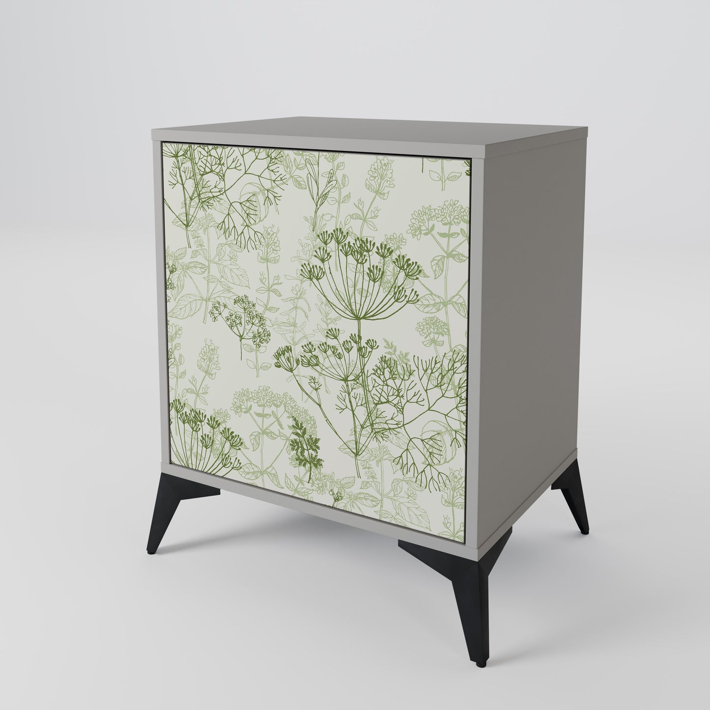 FENNEL BALDACHIN 1-Door Sideboard in Grey Finish