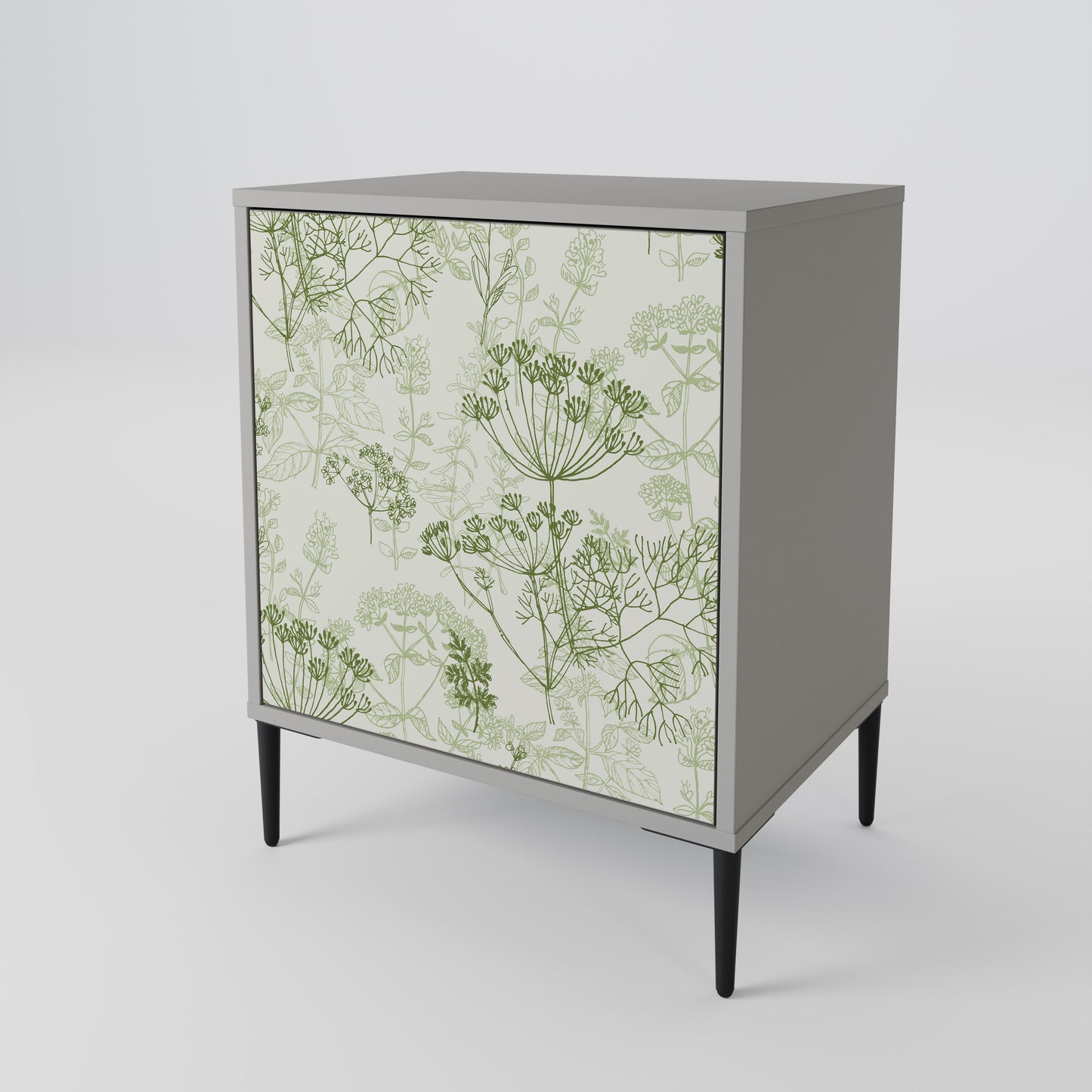 FENNEL BALDACHIN 1-Door Sideboard in Grey Finish