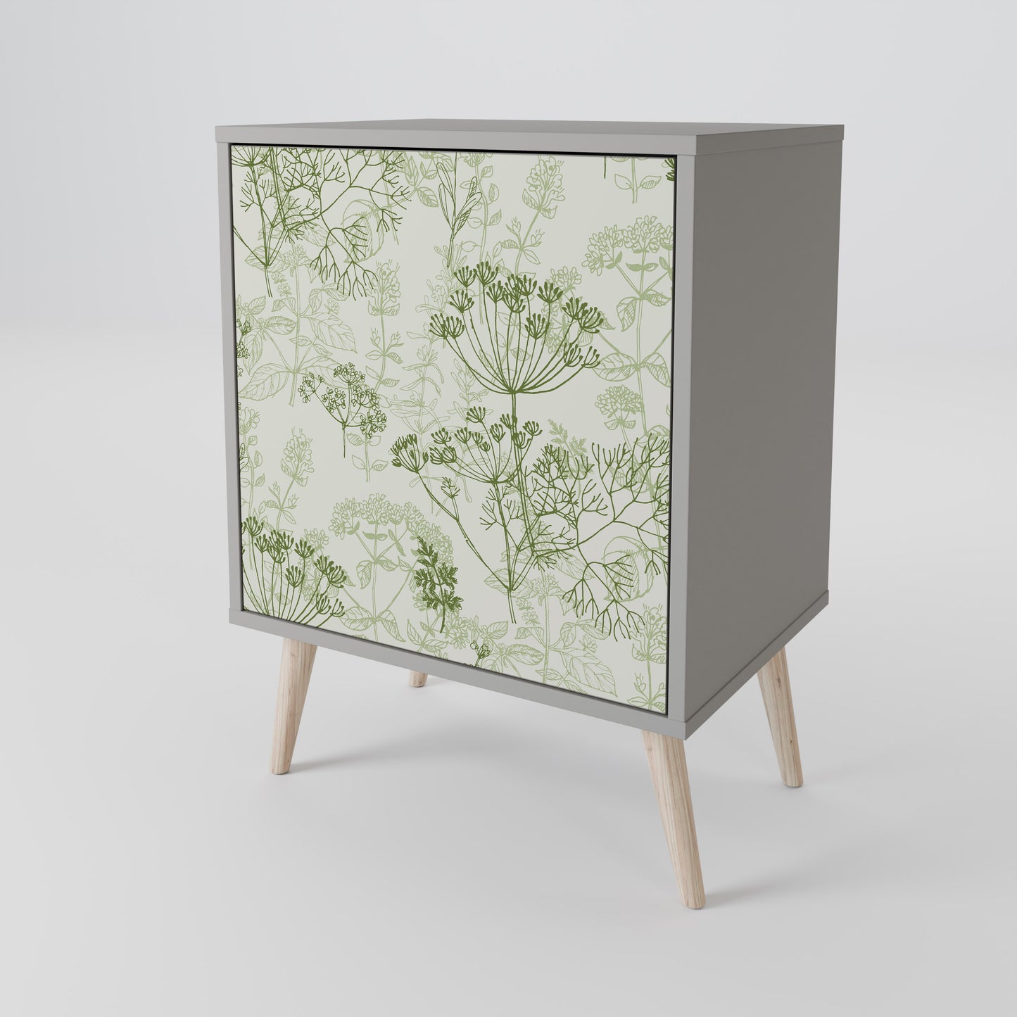 FENNEL BALDACHIN 1-Door Sideboard in Grey Finish