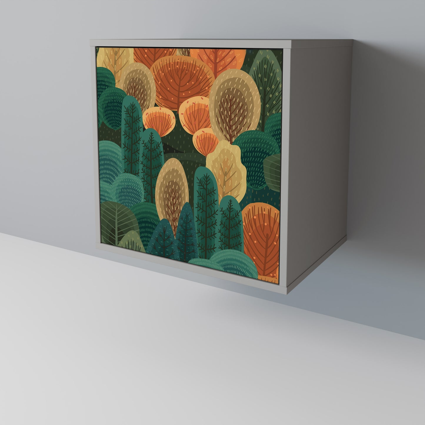 Credenza AUTUMN KALEIDOSCOPE a 1 anta con finitura grigia