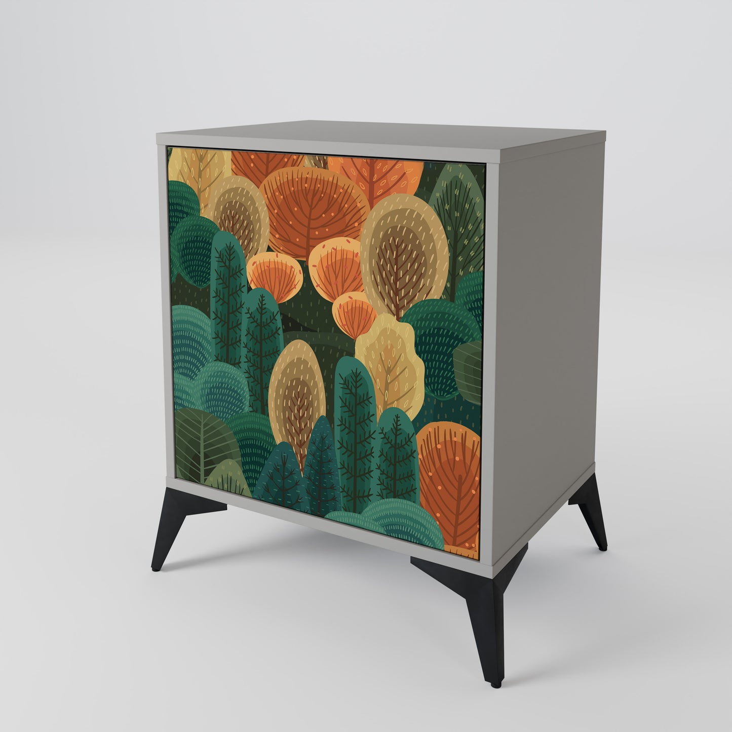 Credenza AUTUMN KALEIDOSCOPE a 1 anta con finitura grigia